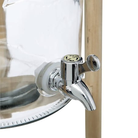 Słoik z kranikiem, na stojaku, 8 L, szklany