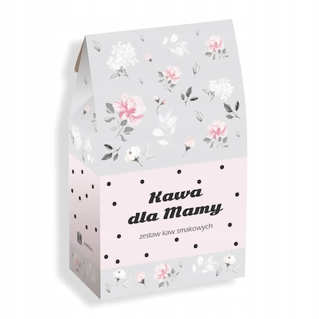 Kwiecista torebka z kawą aromatyzowaną dla Mamy na DZIEŃ MATKI 10 smaków