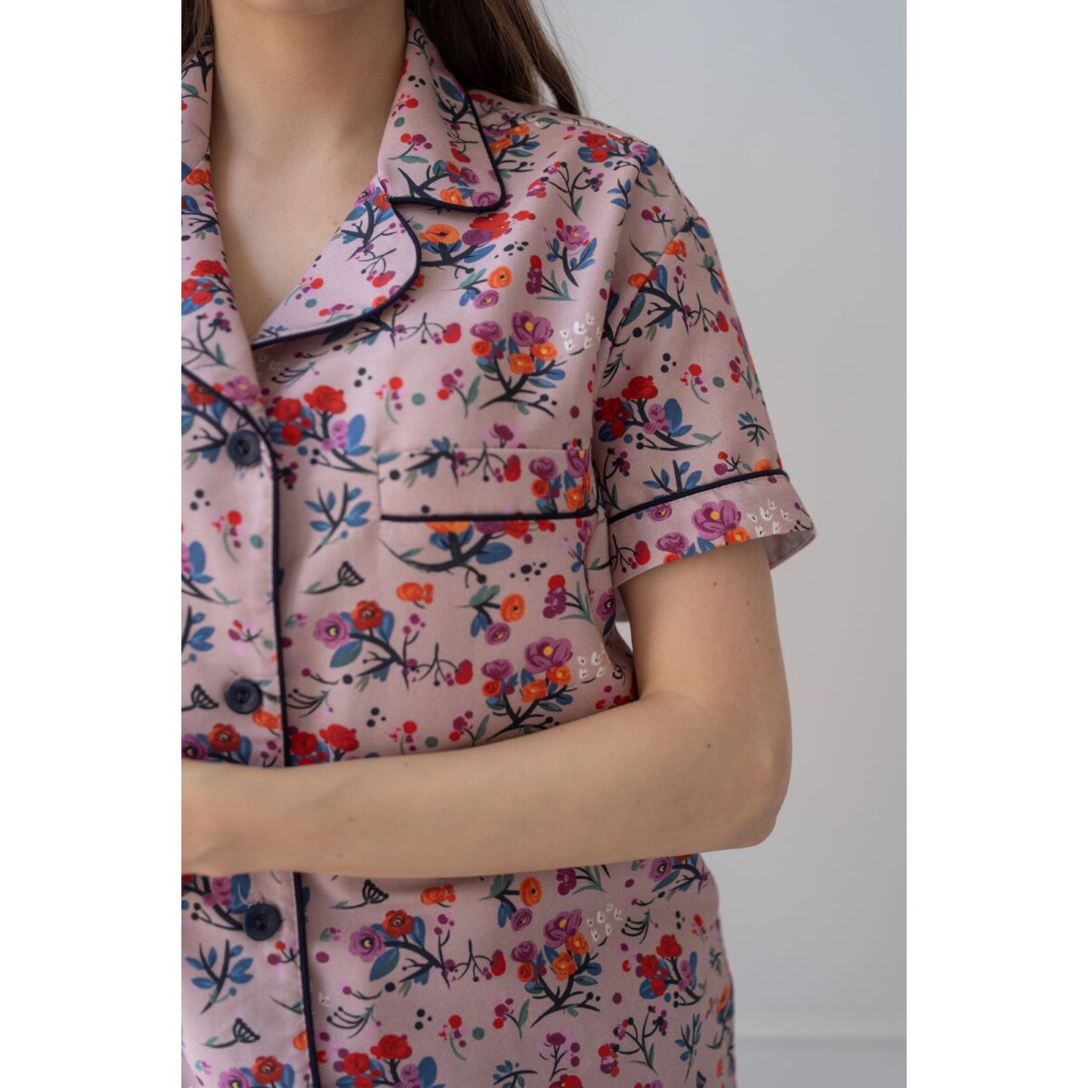 Piżama Angielski pokoik krótka M