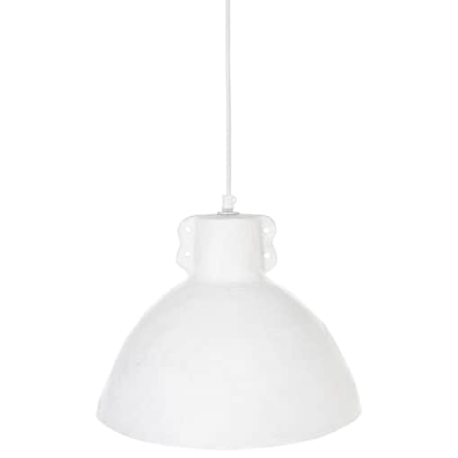 Lampa wisząca MIGUELETE Papier-mâché Biały