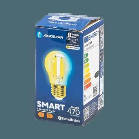 inteligentna żarówka bluetooth mesh g45 4.5w cct