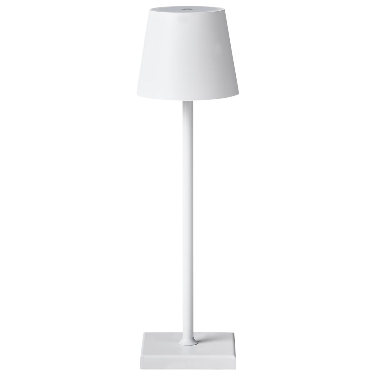 Bezprzewodowa lampa stołowa LED BACEIRO Ze ściemniaczem Metal Biały