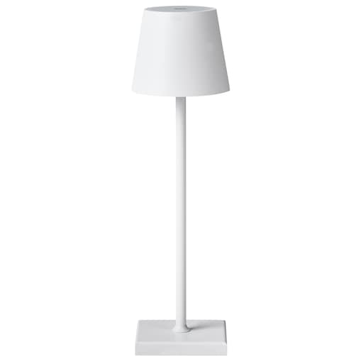 Bezprzewodowa lampa stołowa LED BACEIRO Ze ściemniaczem Metal Biały