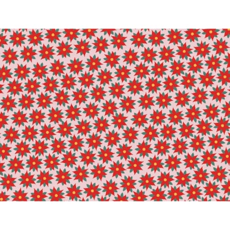 Papier do pakowania - Gwiazda Betlejemska, 70x200cm