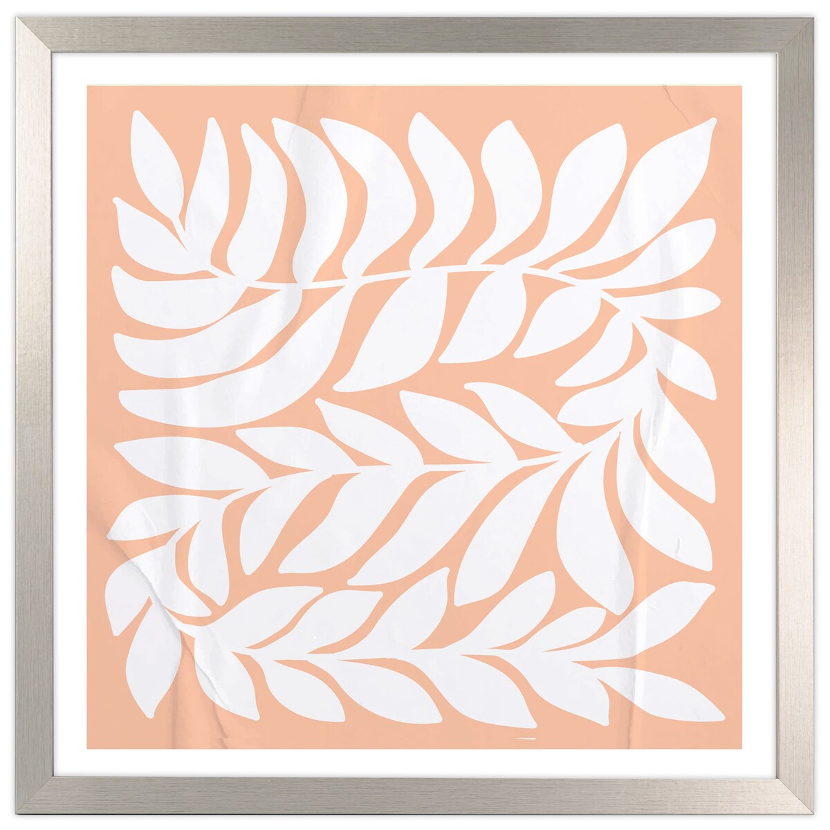 Ramka na zdjęcia 30x30 cm srebrna rama MDF z plexi do powieszenia pion poziom klasyczna kwadratowa ramka FRAMAI®