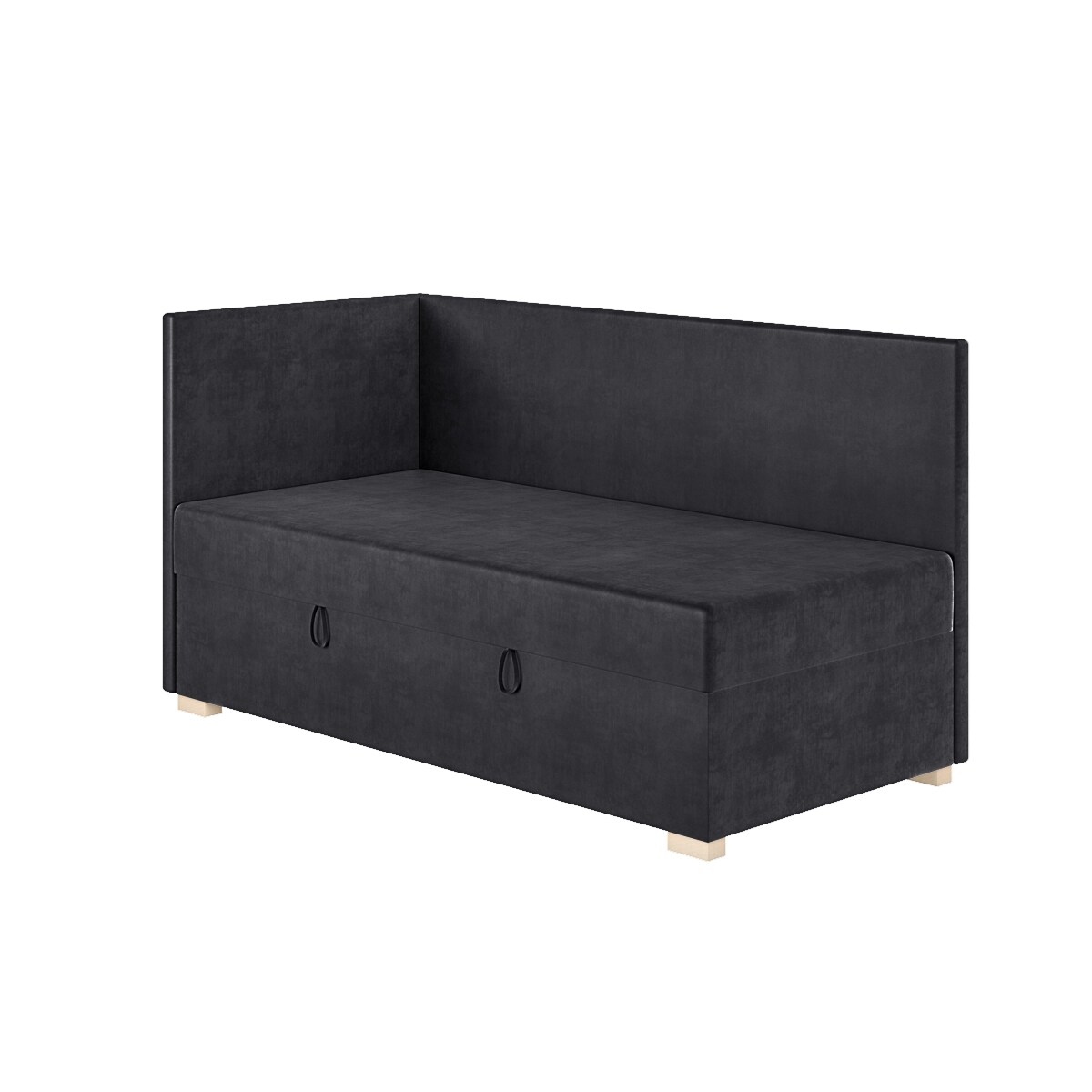 Mesonica Łóżko Flexi, granatowe, 90x200, Lewostronne