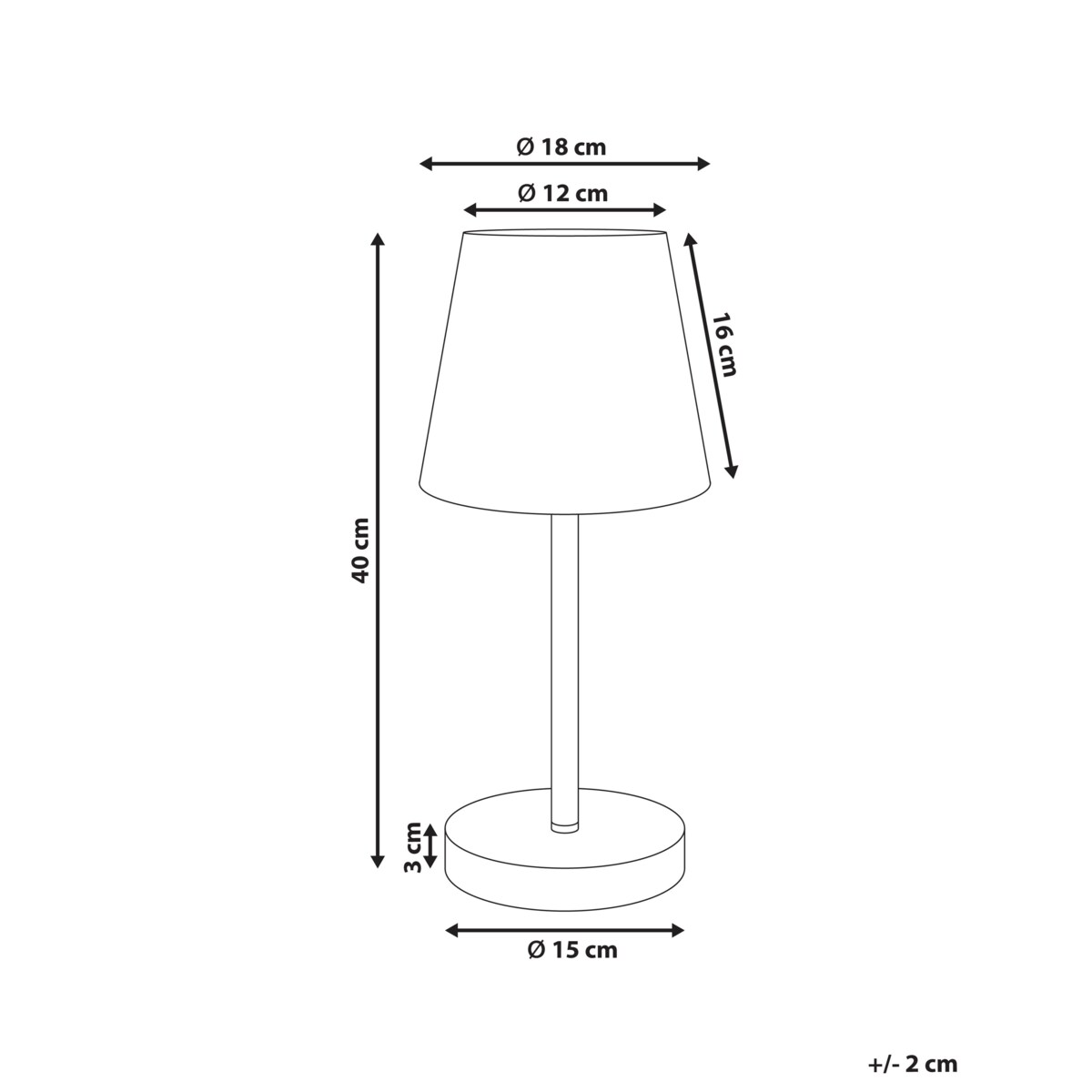 Lampa stołowa HANGER Metal Brązowy