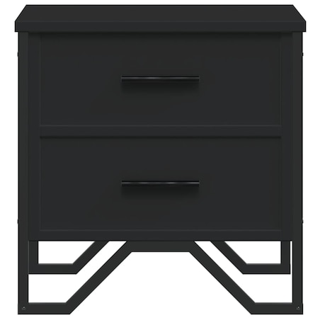 vidaXL Szafki nocne, 2 szt., czarne, 40x41x40 cm
