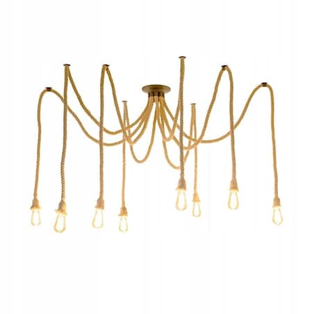 Lampa Sufitowa Wisząca App681-8Cp Czarny, Metal