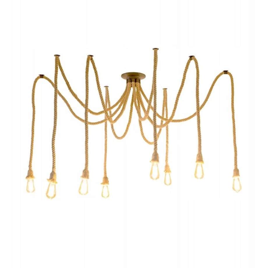 Lampa Sufitowa Wisząca App681-8Cp Czarny, Metal
