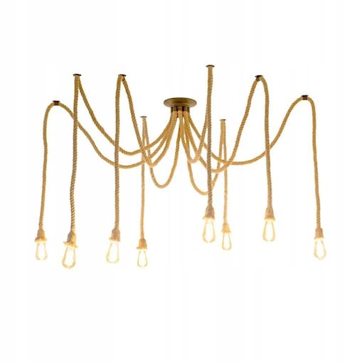 Lampa Sufitowa Wisząca App681-8Cp Czarny, Metal