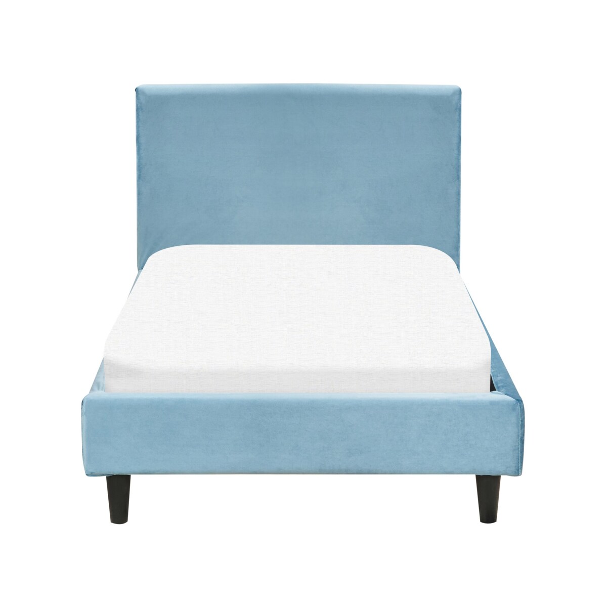 Wymienne obicie do łóżka 90 x 200 cm błękitne FITOU