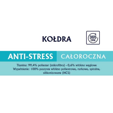 Kołdra całoroczna 160x200 ANTI-STRESS Senna Home