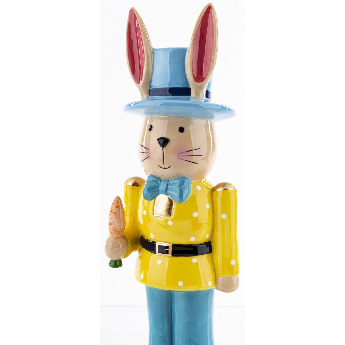 Dekoracja - figurka kolorowego królika 33x11,5x10 cm ORECCHIO