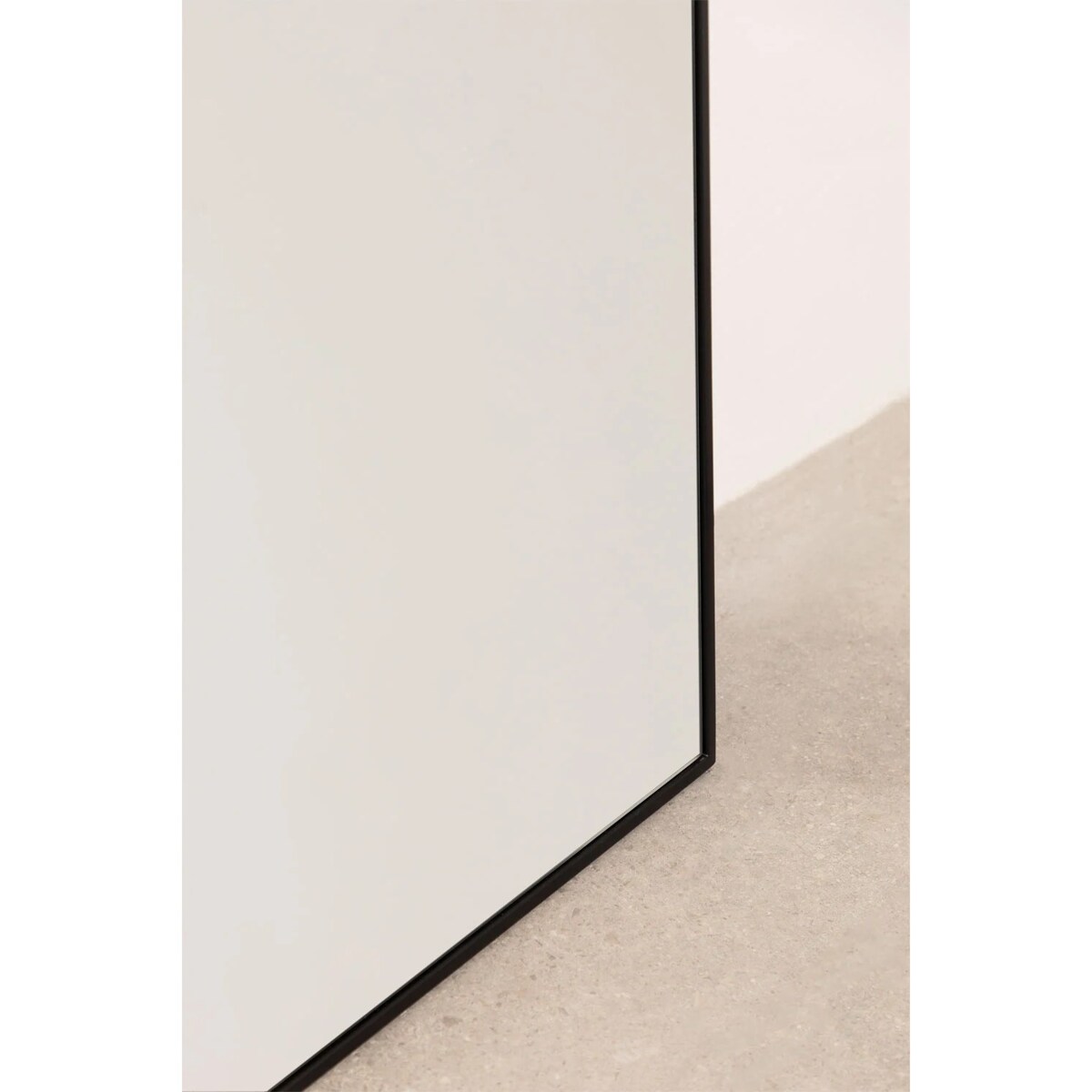 Lustro pólowalne w metalowej ramie czarne 80x180 cm Inys