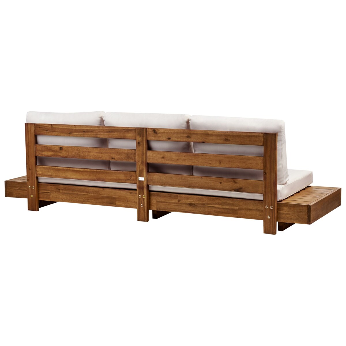 Sofa ogrodowa dla 3 osób MARETTIMO Certyfikowane drewno akacjowe Brązowy