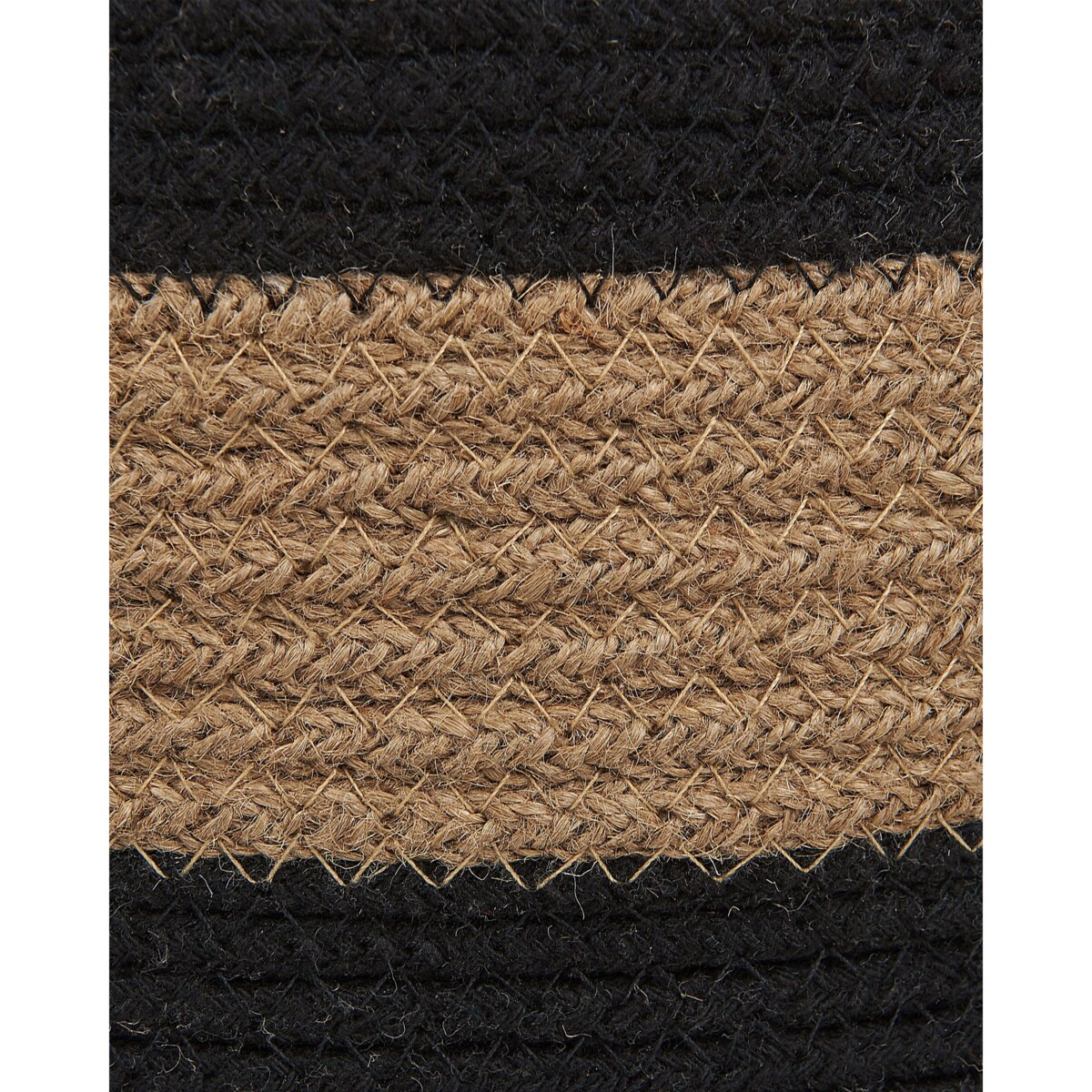 Zestaw 2 koszy jutowych beżowy z czarnym GEREDE