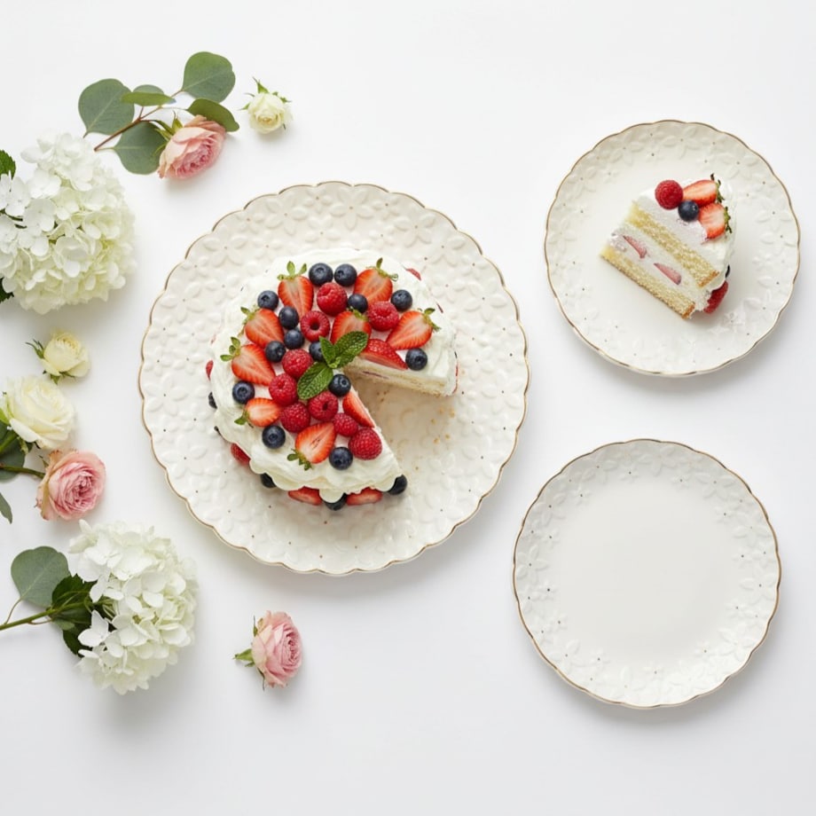 VILLA ITALIA Talerzyk deserowy porcelanowy 21 cm FIORELLA