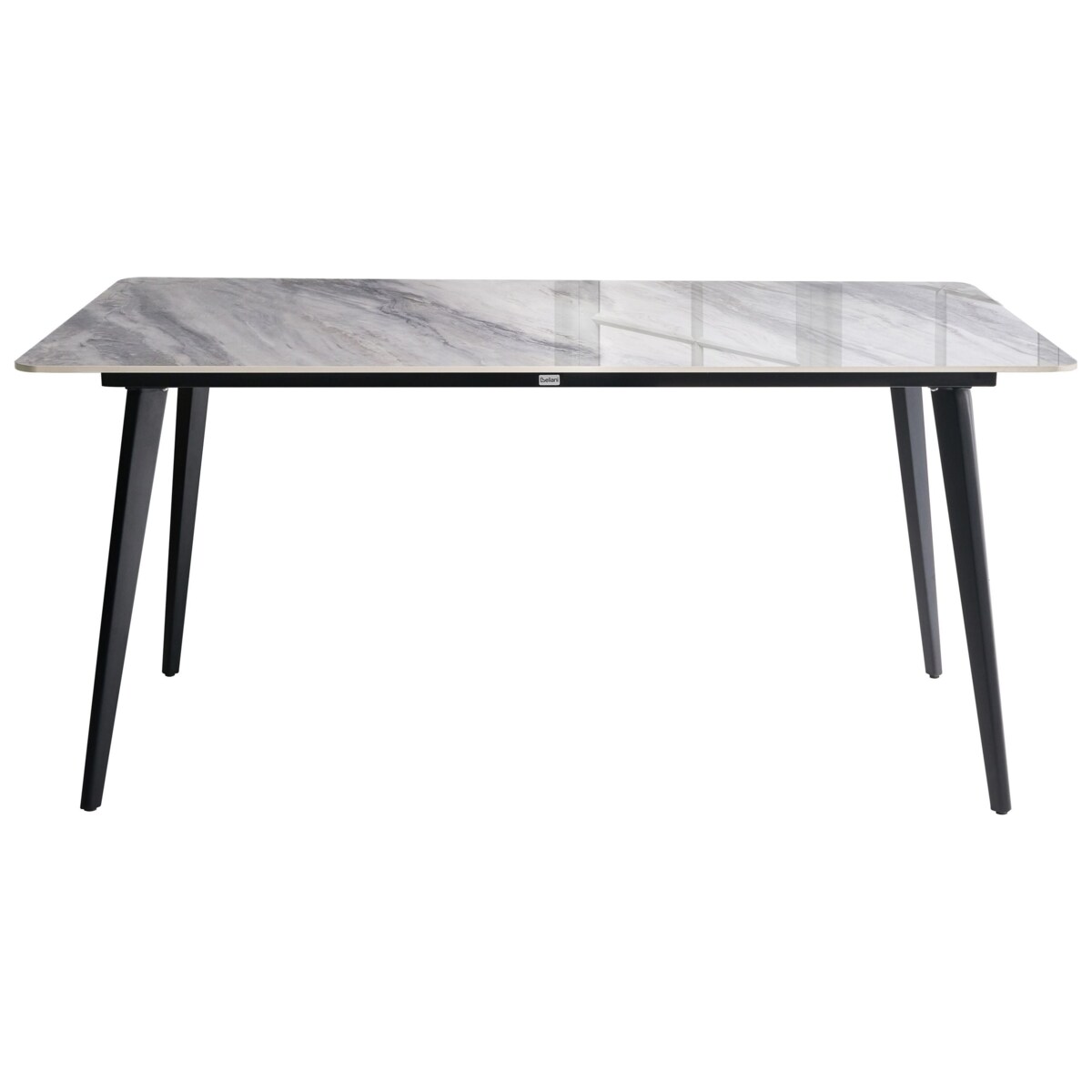 Stół ogrodowy RODALLO 160 cm 90 cm Kamień Szary marmur