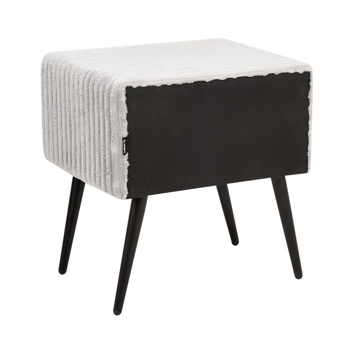 Szafka nocna FLAYAT Sztruks Jasnoszary