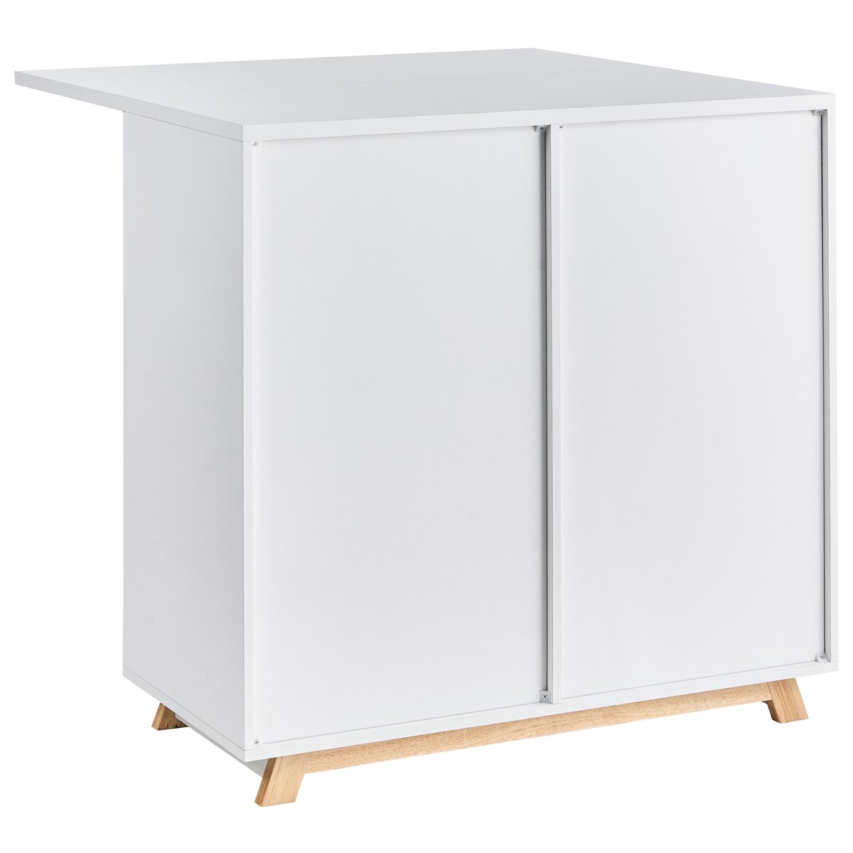Szafka z funkcją biurka FLOMOT Biały 80 cm 40/80 cm Składane