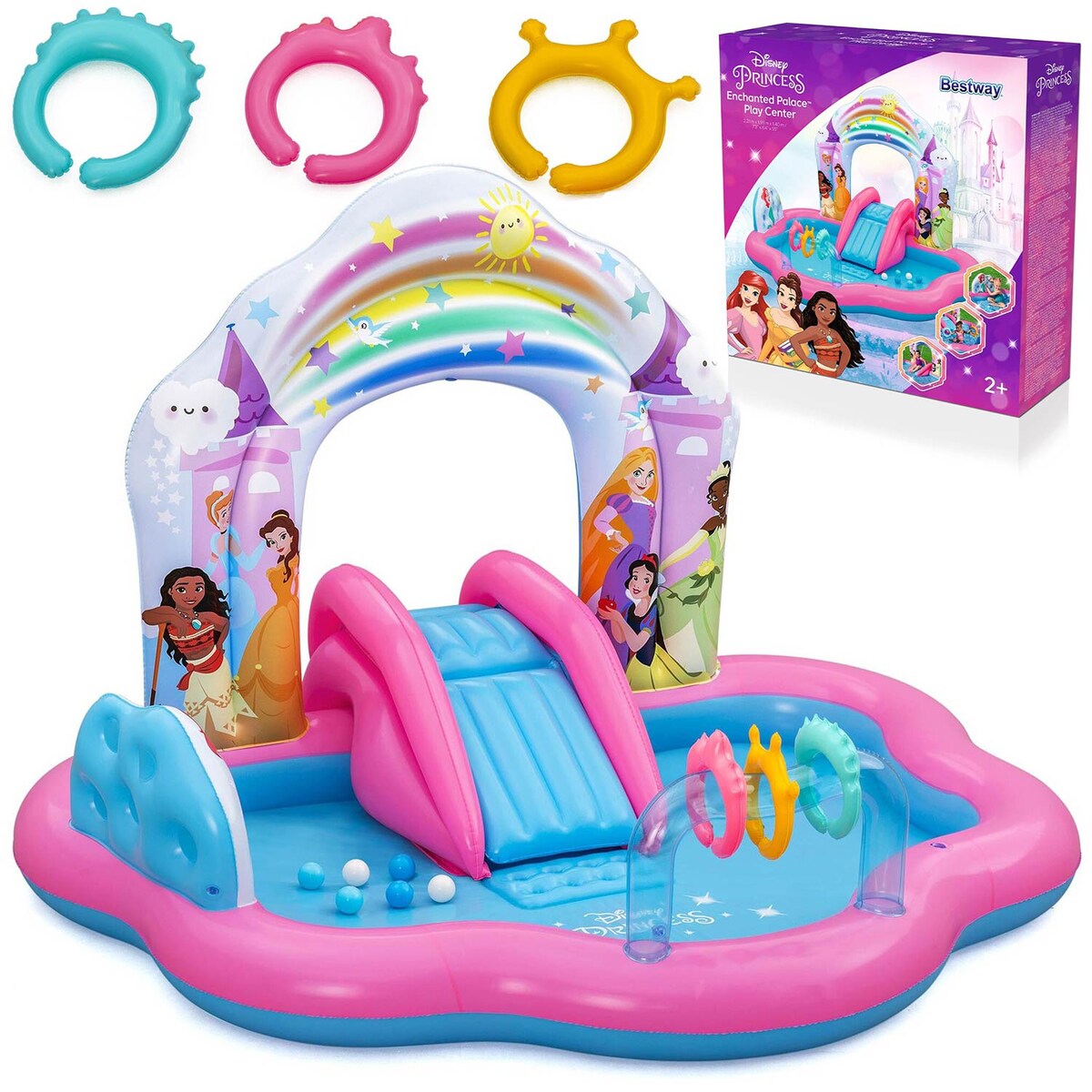 Dmuchany plac zabaw Bestway 9103Y wodny zjeżdżalnia Princess Disney