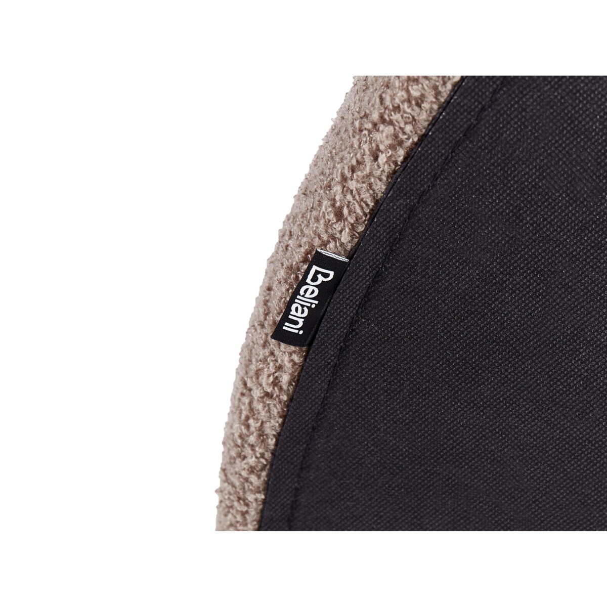 Łóżko z pojemnikiem boucle 180 x 200 cm beżowoszare VAUCLUSE