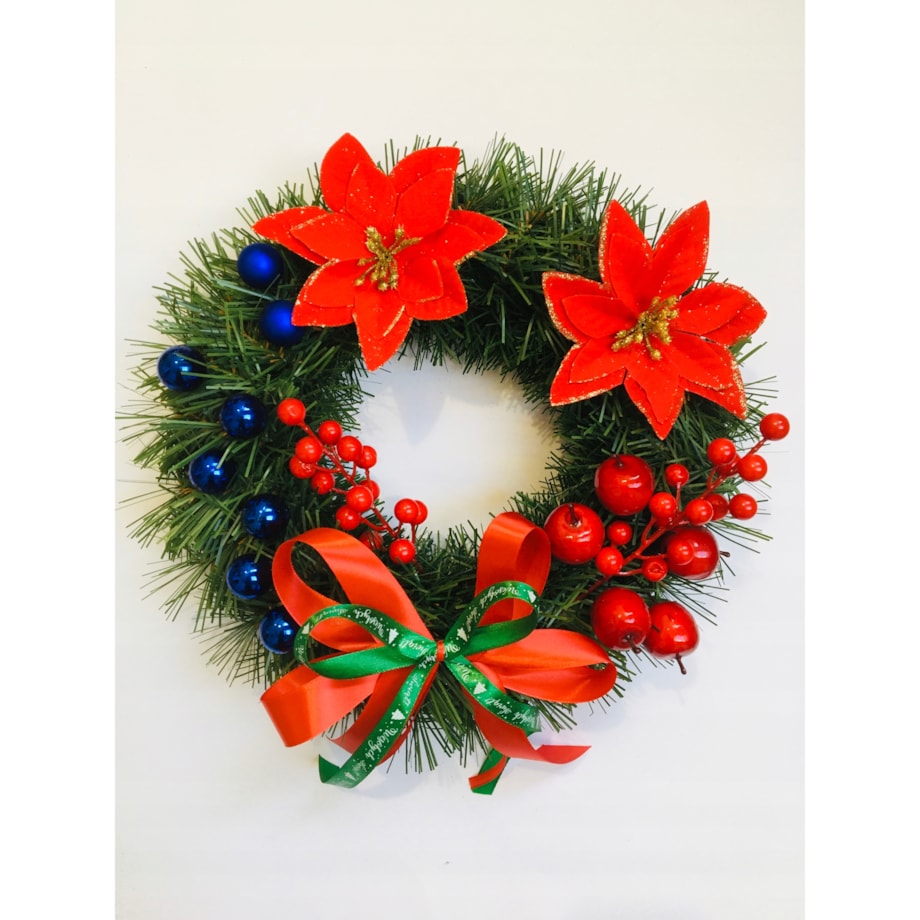 WIANEK ŚWIĄTECZNY choinka na drzwi stół gotowy gwiazda dekoracja prezent