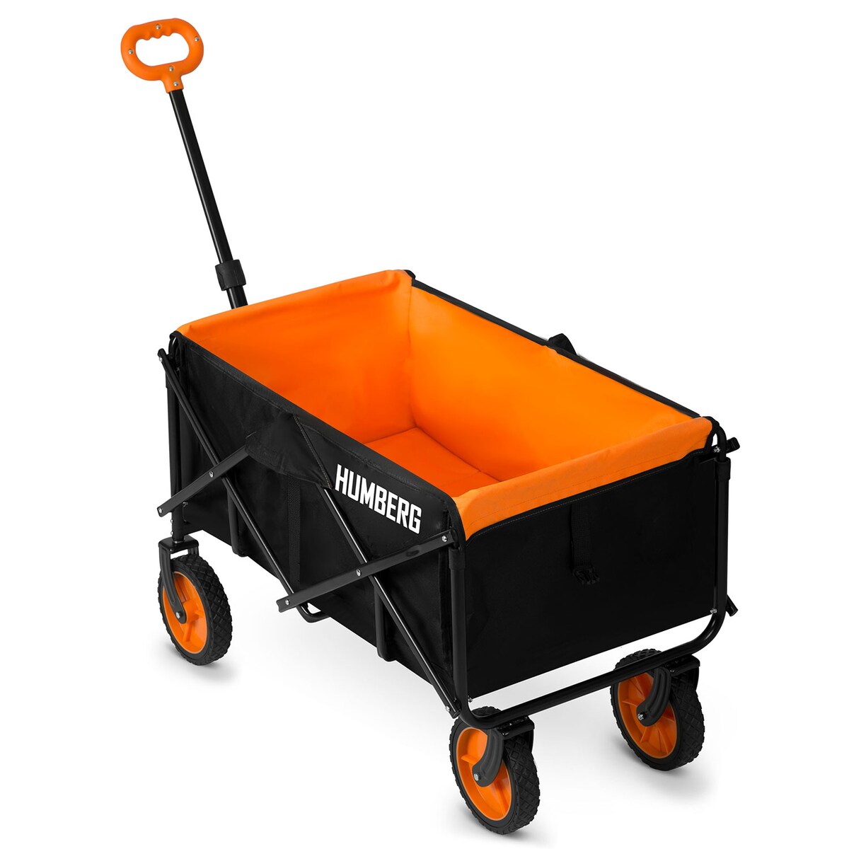 Wózek ogrodowy transportowy skladany Humberg 90 kg + siatka zabezpieczająca