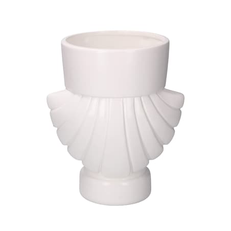 Osłonka na doniczkę "Dziadek do orzechów" Unafestaatema - Biały, 25 cm