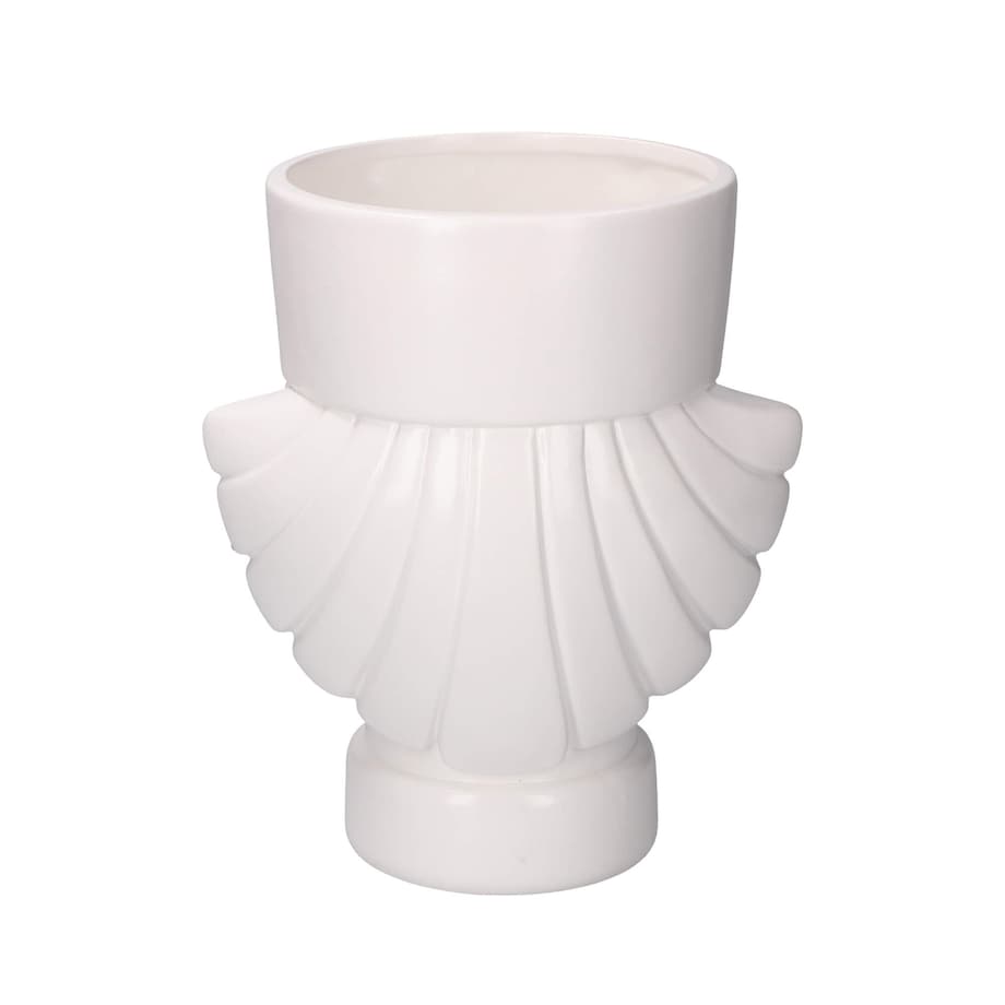 Osłonka na doniczkę "Dziadek do orzechów" Unafestaatema - Biały, 25 cm