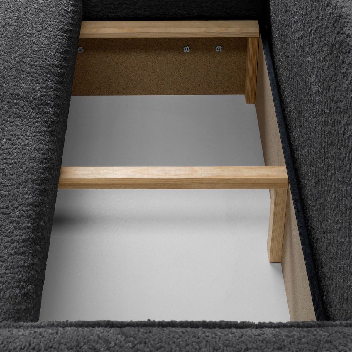 Rozkładany narożnik VENUS II z pojemnikiem na pościel, Coral 80