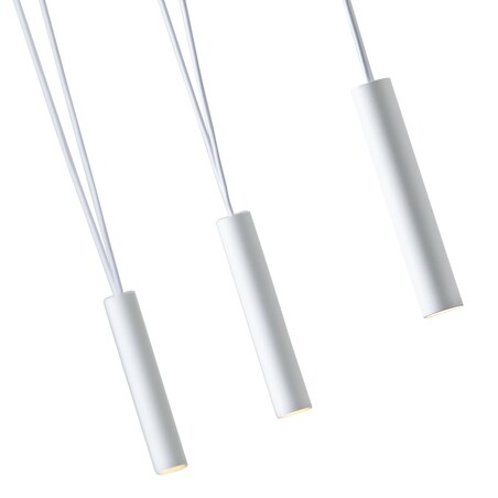 LAMPA wisząca Viva III Bianco Orlicki Design loftowa OPRAWA metalowy ZWIS tuby białe