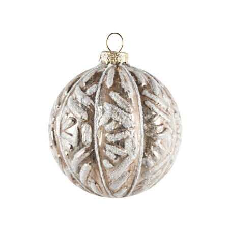 Zestaw 24 bombek WINTERLIGHT Szkło Różowe złoto