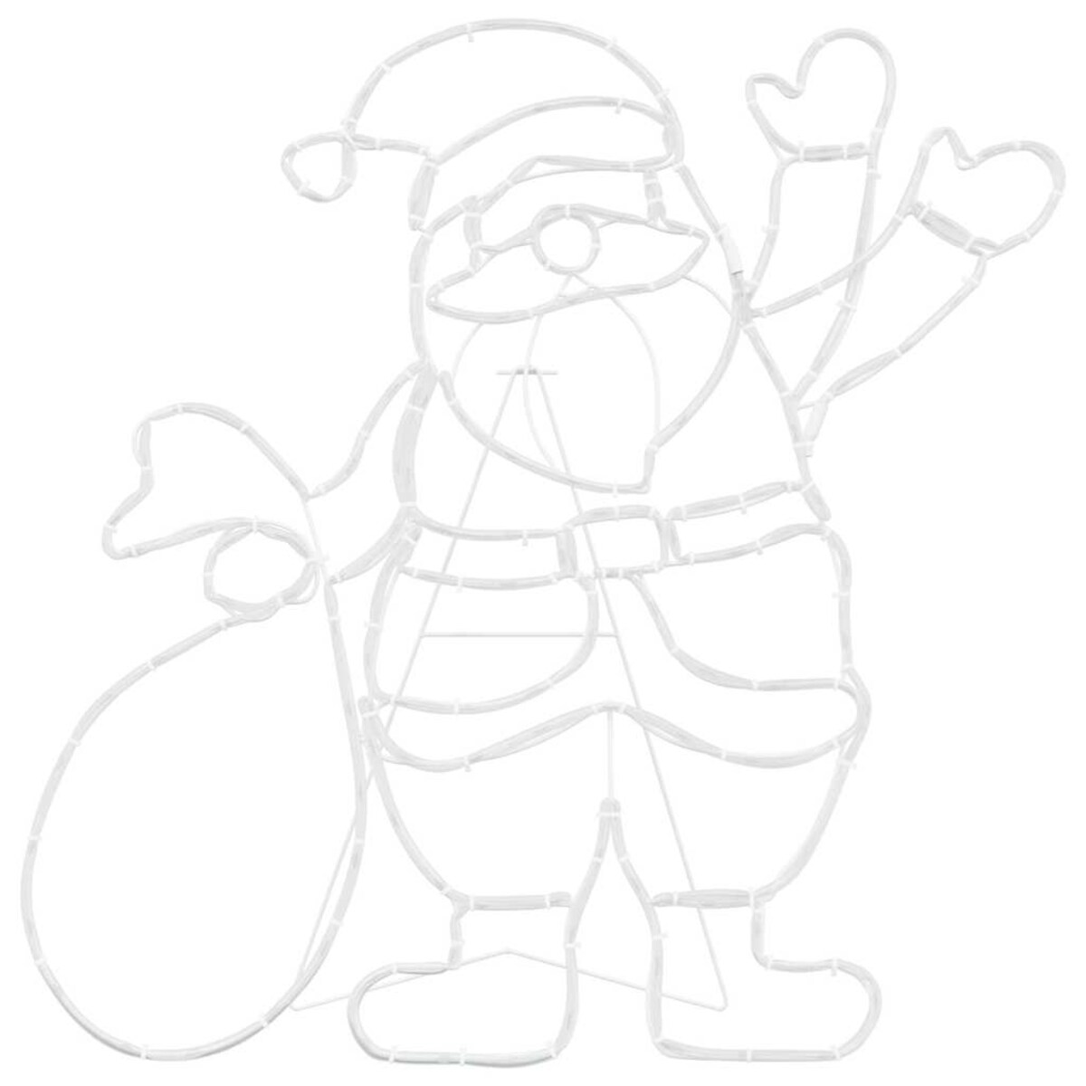 vidaXL Lampa Świętego Mikołaja Wielokolorowe 58.5 x 60 x 1.3 cm Żelazo