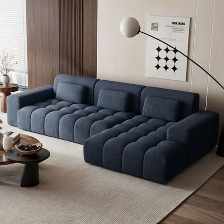 Chevi Sofa narożna - granatowa
