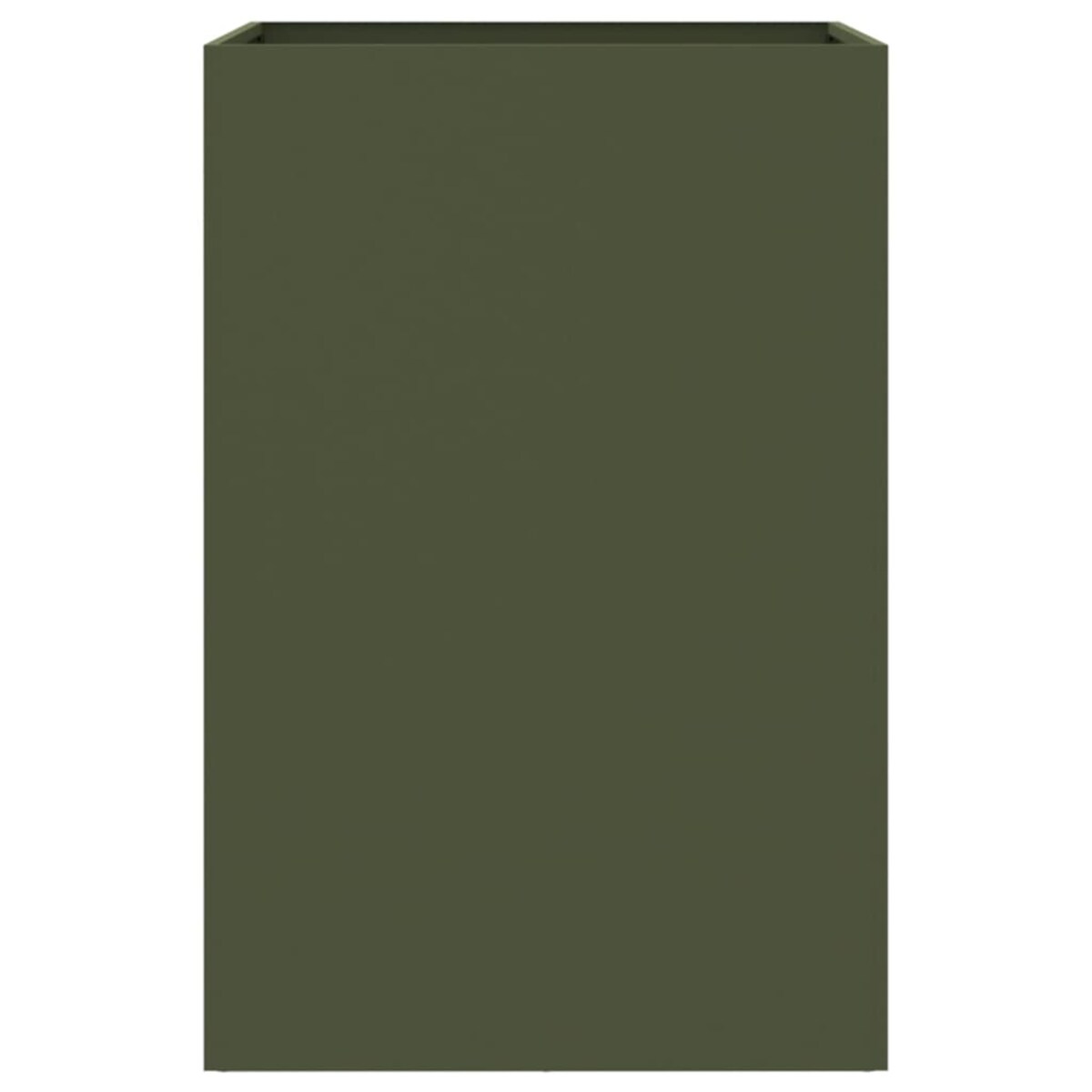 vidaXL Donica, oliwkowa, 52x48x75 cm, stal