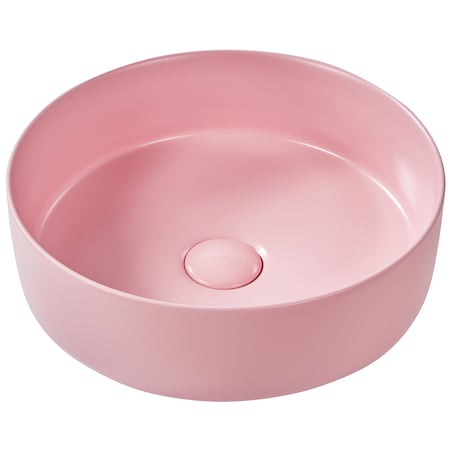Umywalka nablatowa GUDAR Różowy ⌀ 37 cm Ceramika