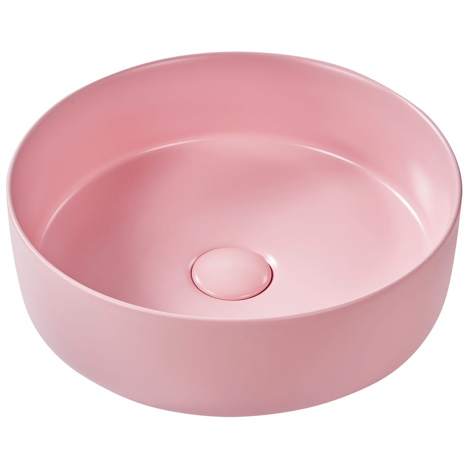 Umywalka nablatowa GUDAR Różowy ⌀ 37 cm Ceramika