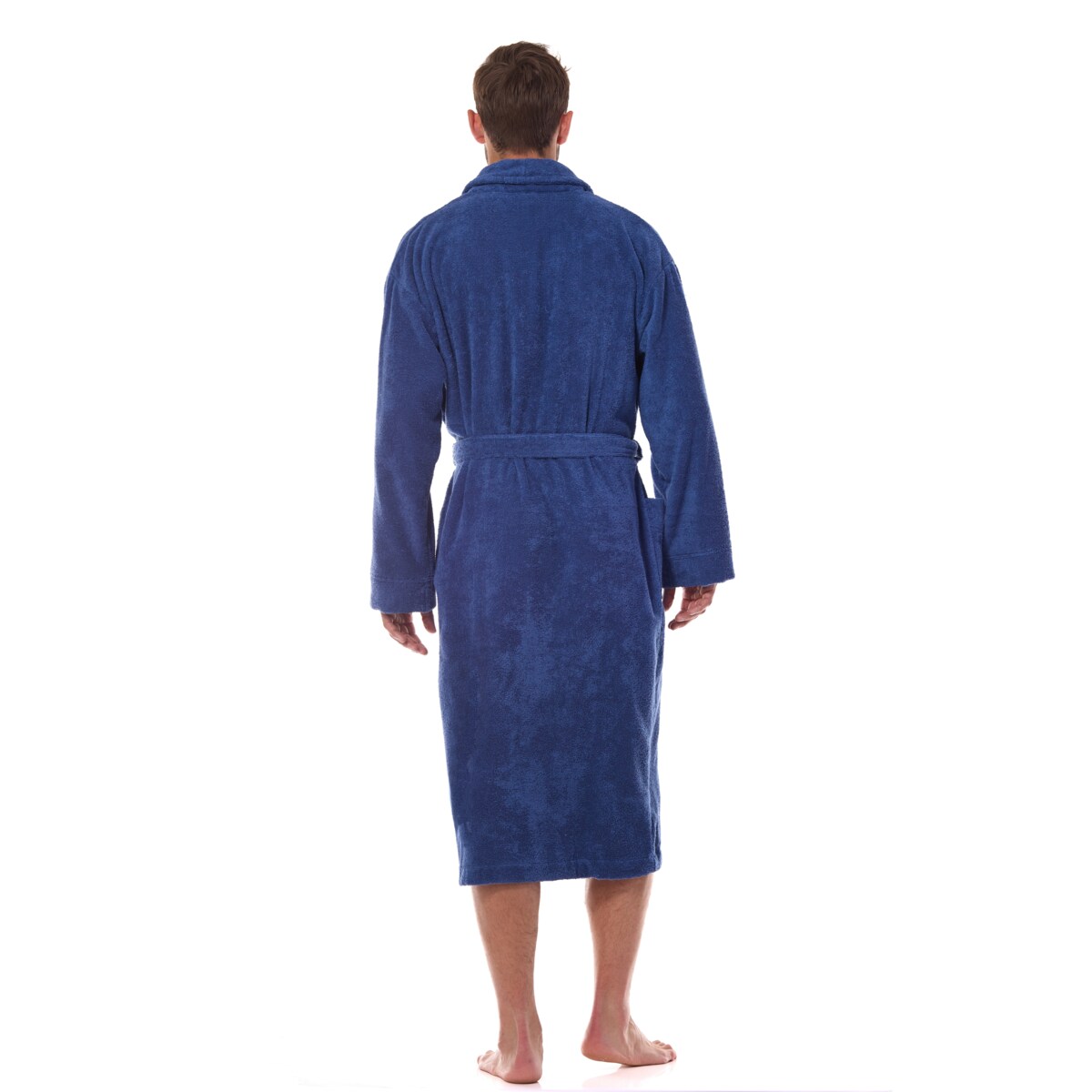 Szlafrok Cotton Long 2450 Navy Navy, XXL