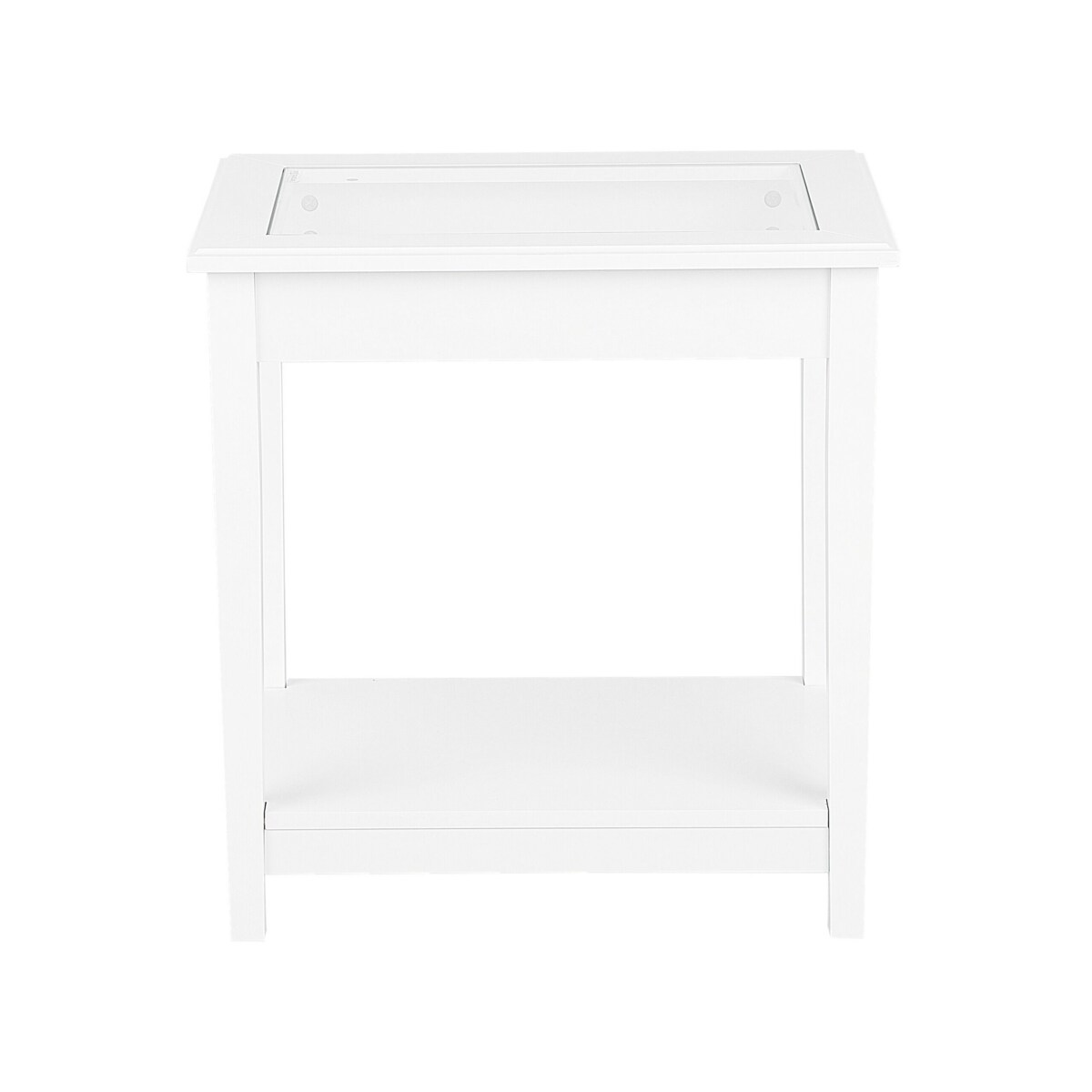 Stolik szklany biały ATTU