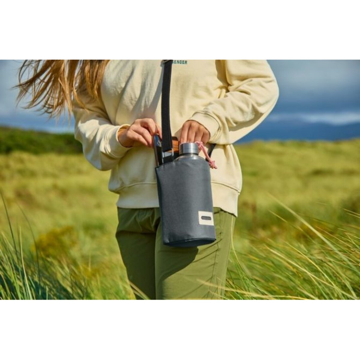 Torba termiczna na butelkę (szara) Black+Blum