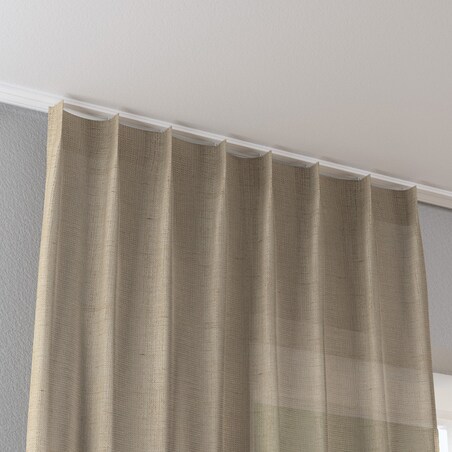 Zasłona na haczykach flex pojedynczych 130x245 ciemny beż