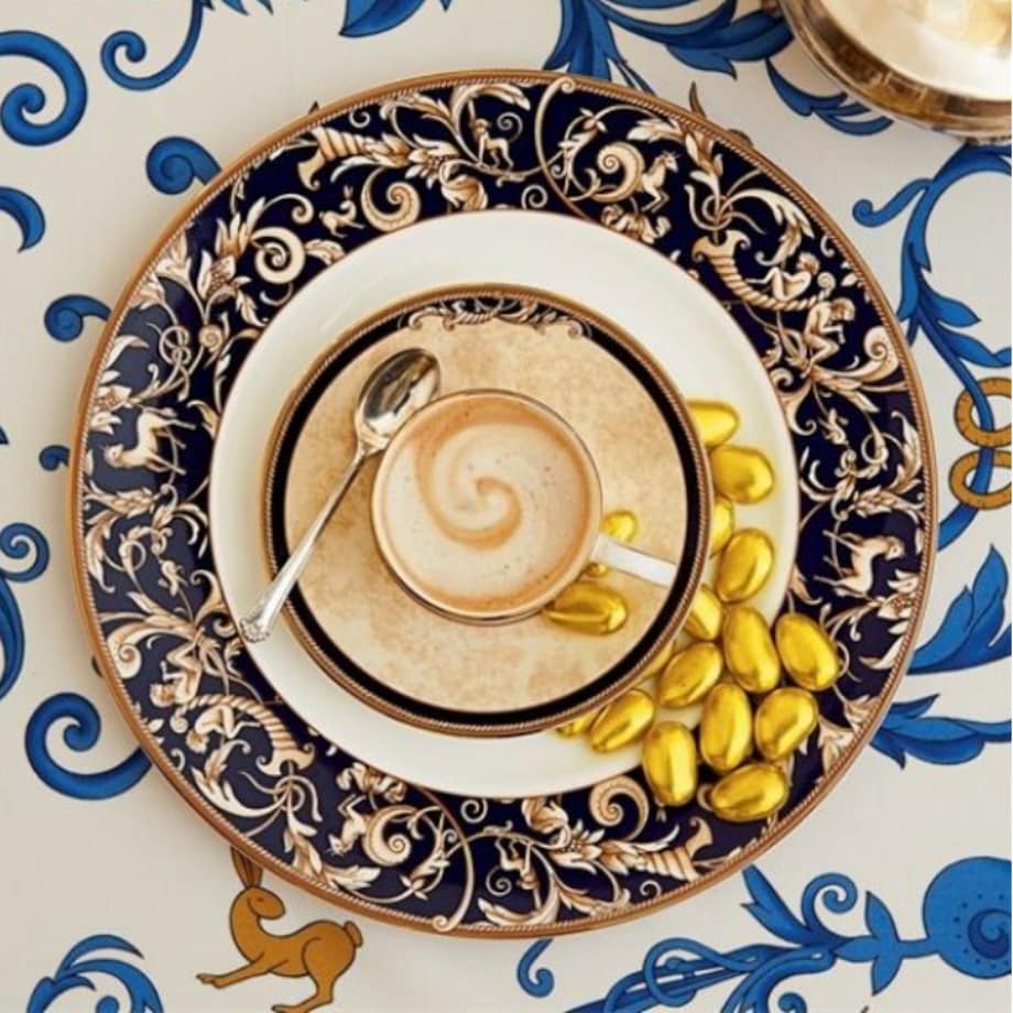 Komplet filiżanek do kawy ze spodkiem dla 2 os. Cornucopia Wedgwood