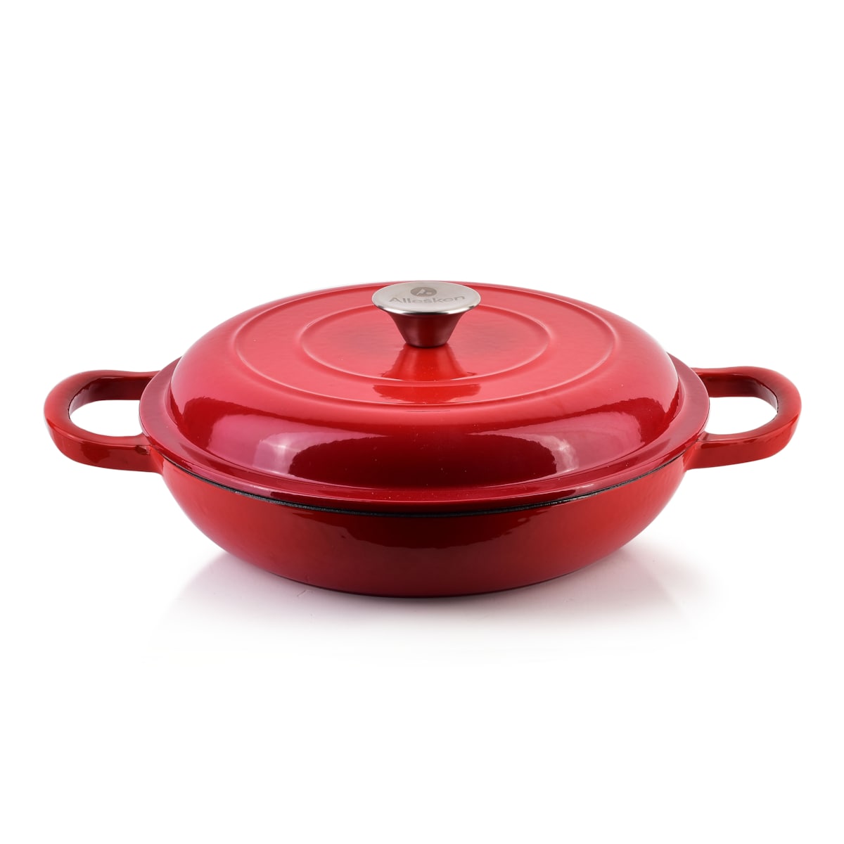 RODELUXE Brytfanna niska żeliwna emaliowana 26x26xh11cm