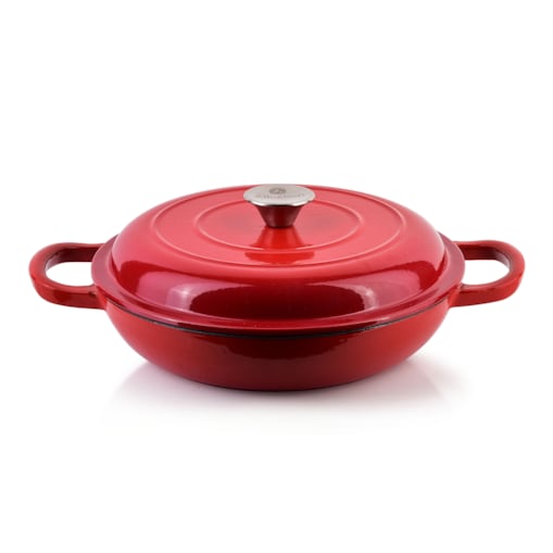 RODELUXE Brytfanna niska żeliwna emaliowana 26x26xh11cm