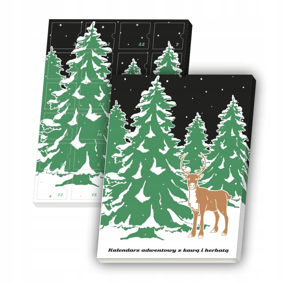 KALENDARZ ADWENTOWY Z KAWĄ I HERBATĄ 2025 - 24 RÓŻNE SMAKI NA KAŻDY DZIEŃ - PREZENT UPOMINEK NA ŚWIĘTA MIKOŁAJA DLA KOBIETY MĘŻCZYZNY FACETA