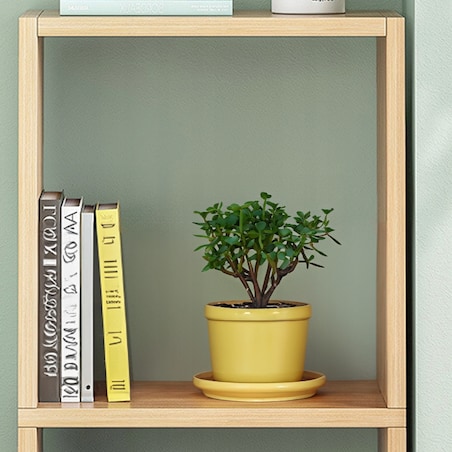 Regał Stojący Biały Na Książki Półki Wysoki Skandynawski Słupek Szafa Loft