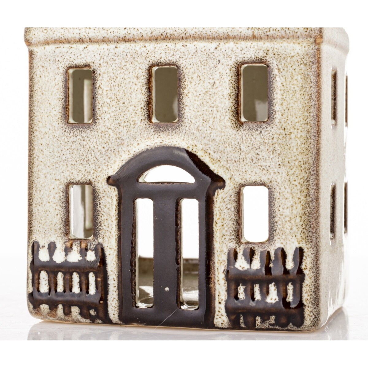 Domek kamienica 20x8x6,5 cm LYS kamionkowy brązowy