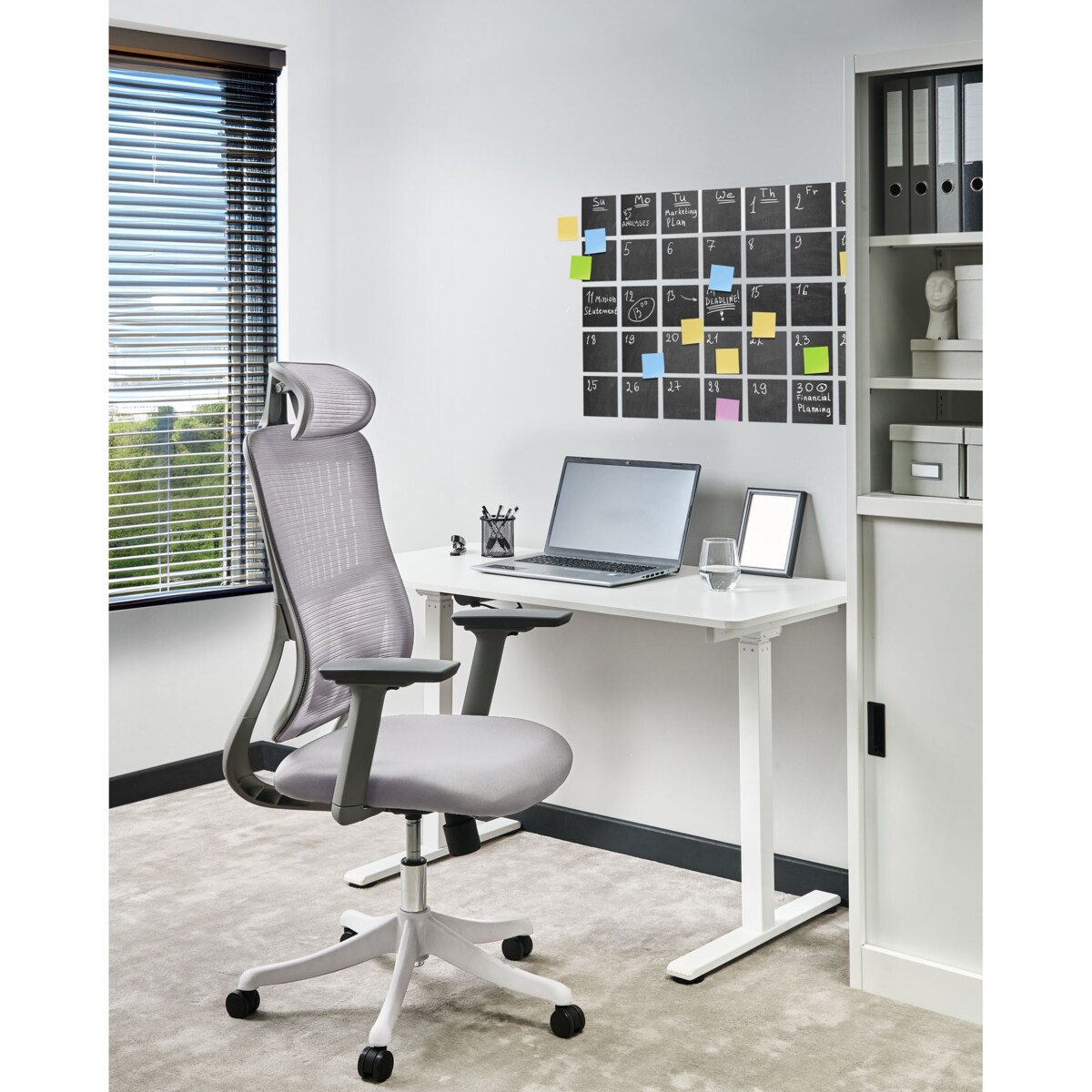 Fotel biurowy Obrotowy PARTNER Szary